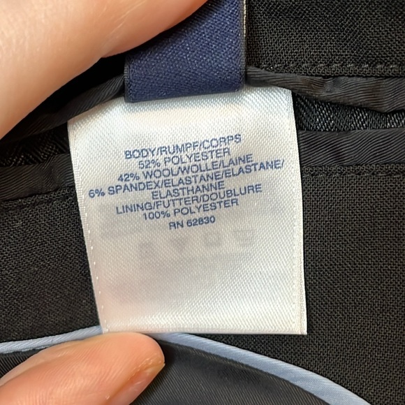 NWT Lands End Mens Washable Wool 2 Button Tailored Fit Suit Jacket 42R Regular - Picture 8 of 12